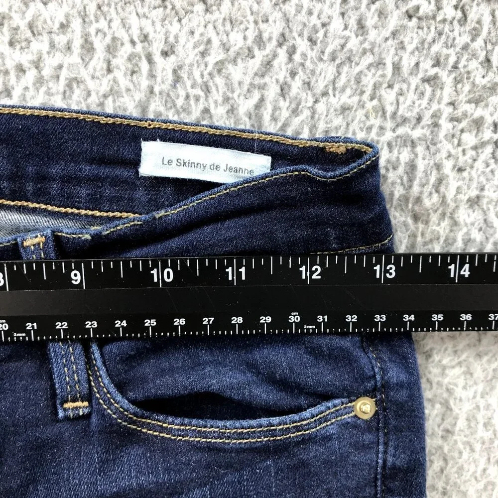 FRAME Womens Size 26 Le Skinny De Jeanne Queens Way Dark Wash Stretch Denim Jean